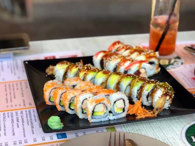 New at Salt & Pepper: sushi rolls!
